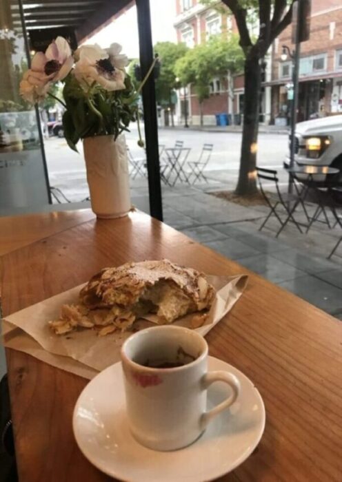 Coffee and pasty in California